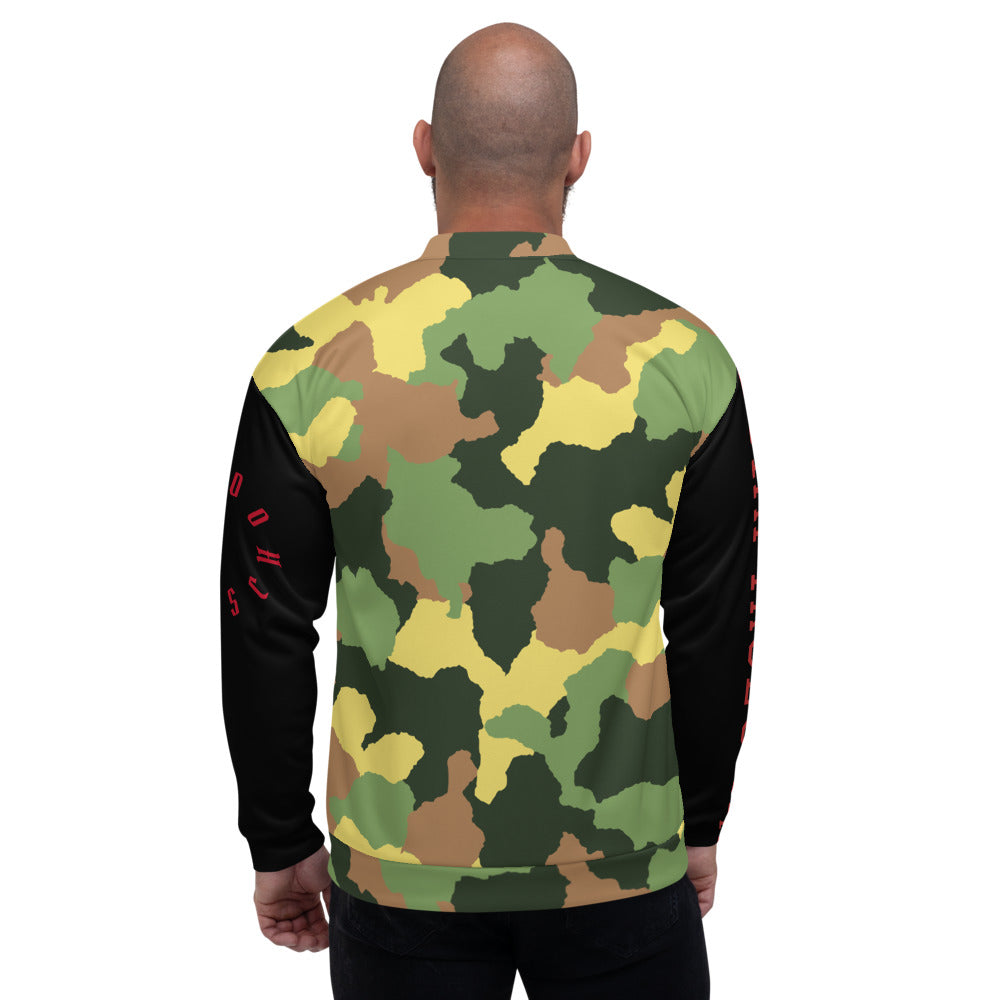 Camo Cray Bomber Jacket