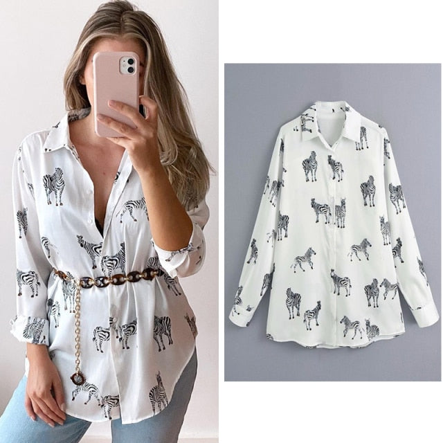 Women Satin Blouse Long Sleeve